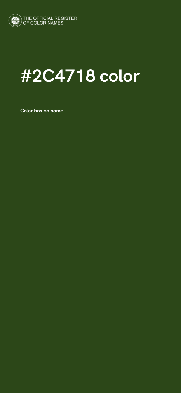 #2C4718 color image