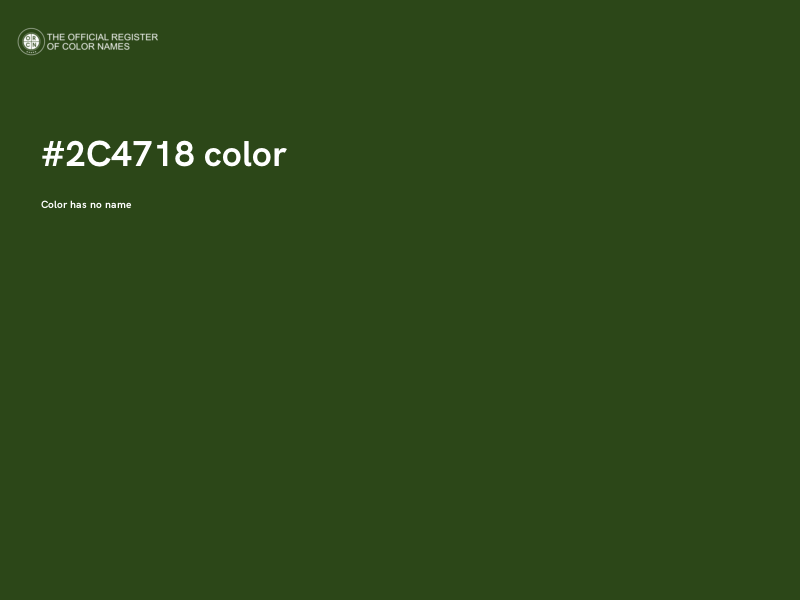 #2C4718 color image