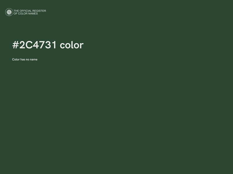 #2C4731 color image
