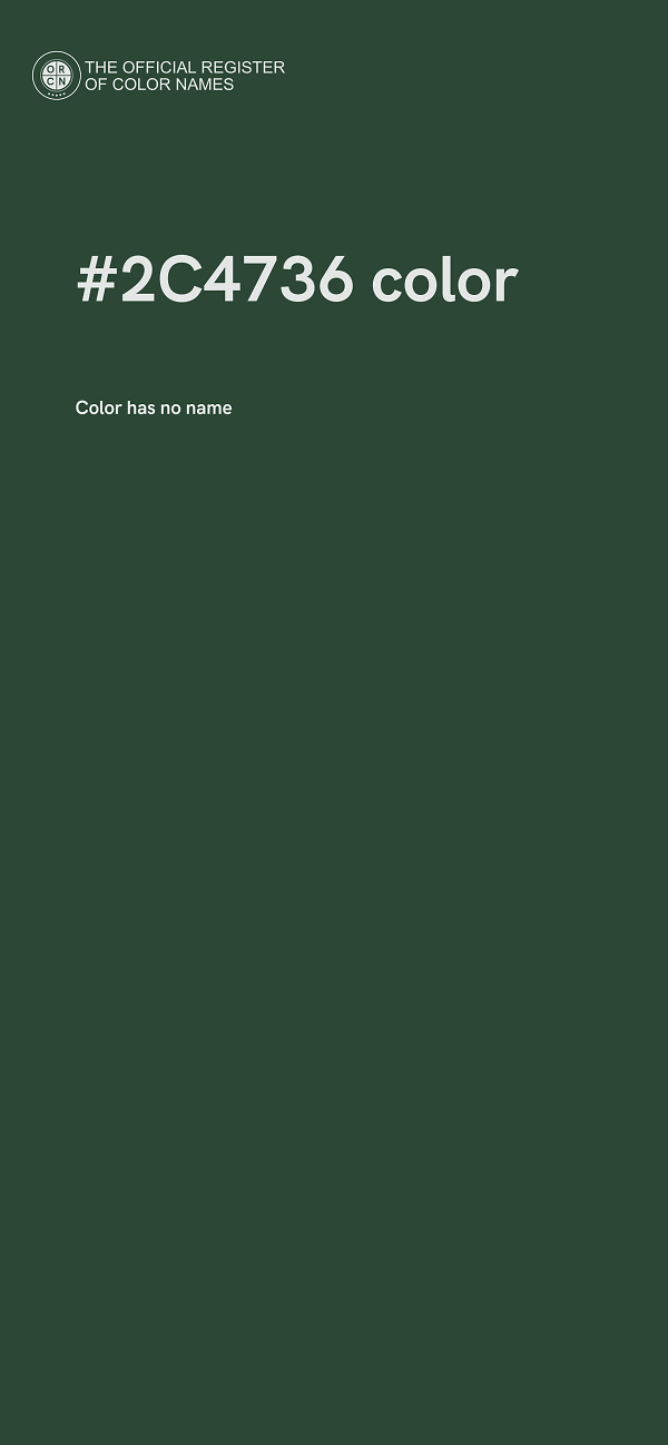 #2C4736 color image