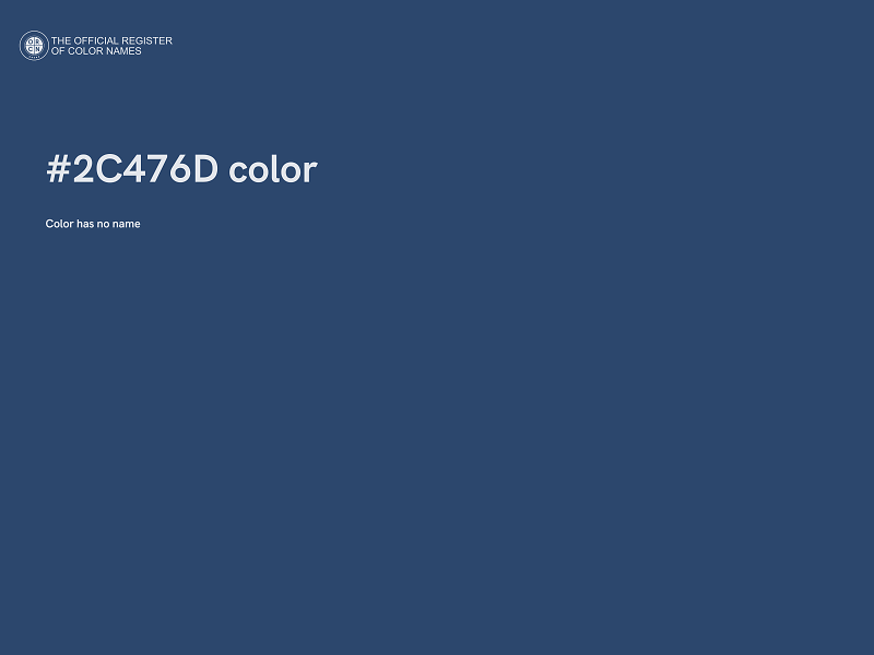 #2C476D color image