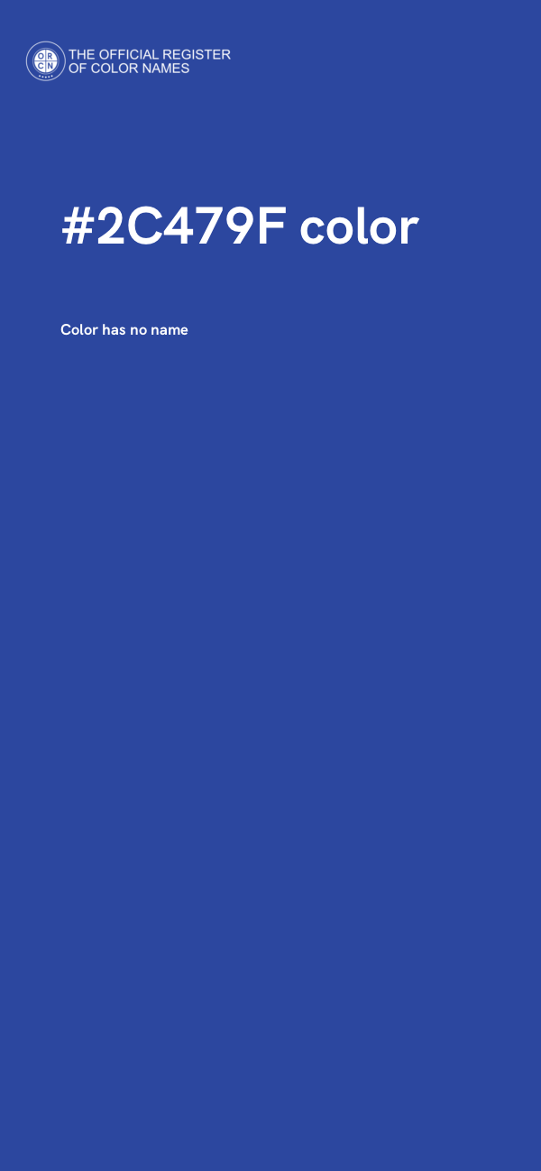 #2C479F color image