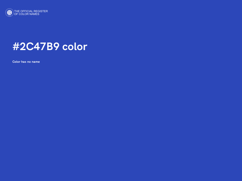 #2C47B9 color image