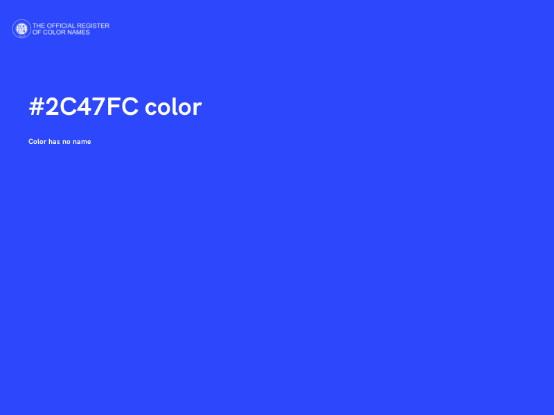 #2C47FC color image