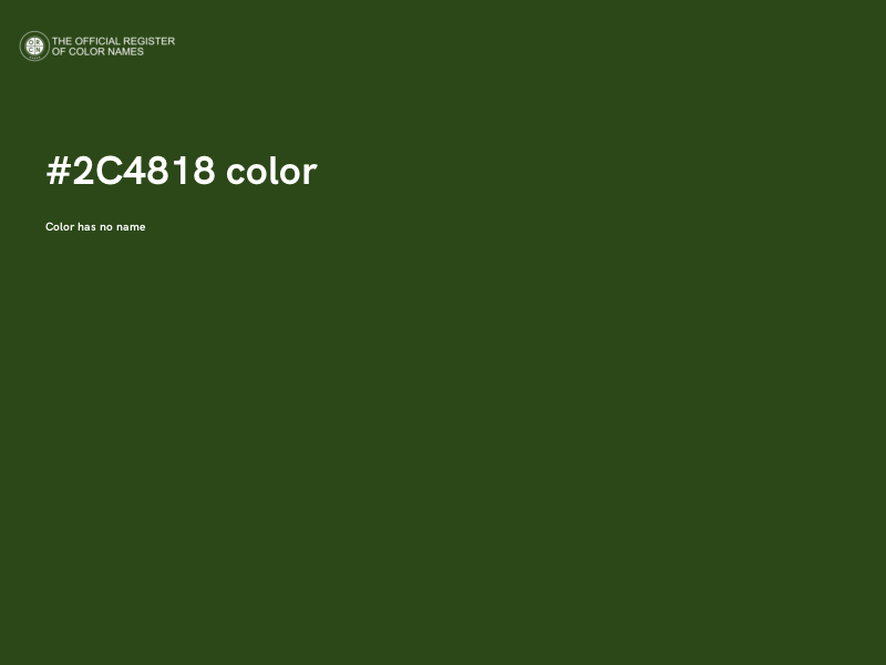 #2C4818 color image