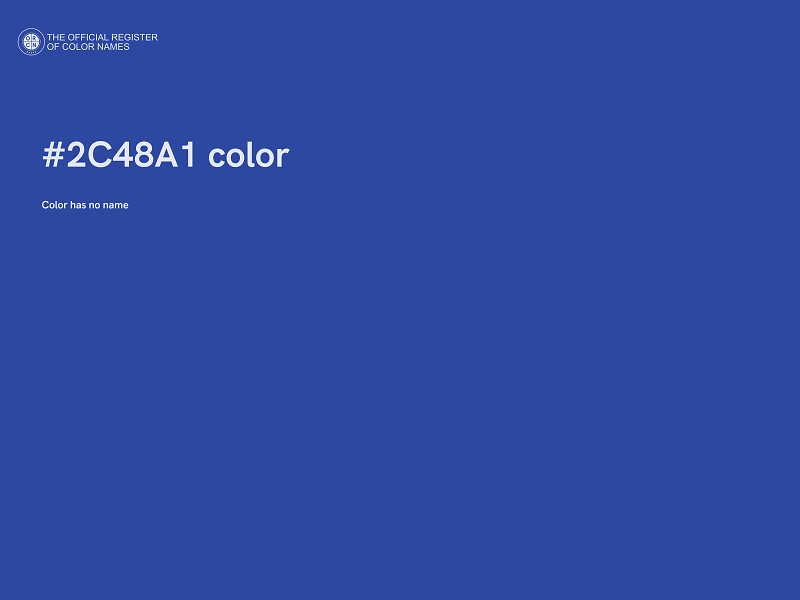 #2C48A1 color image