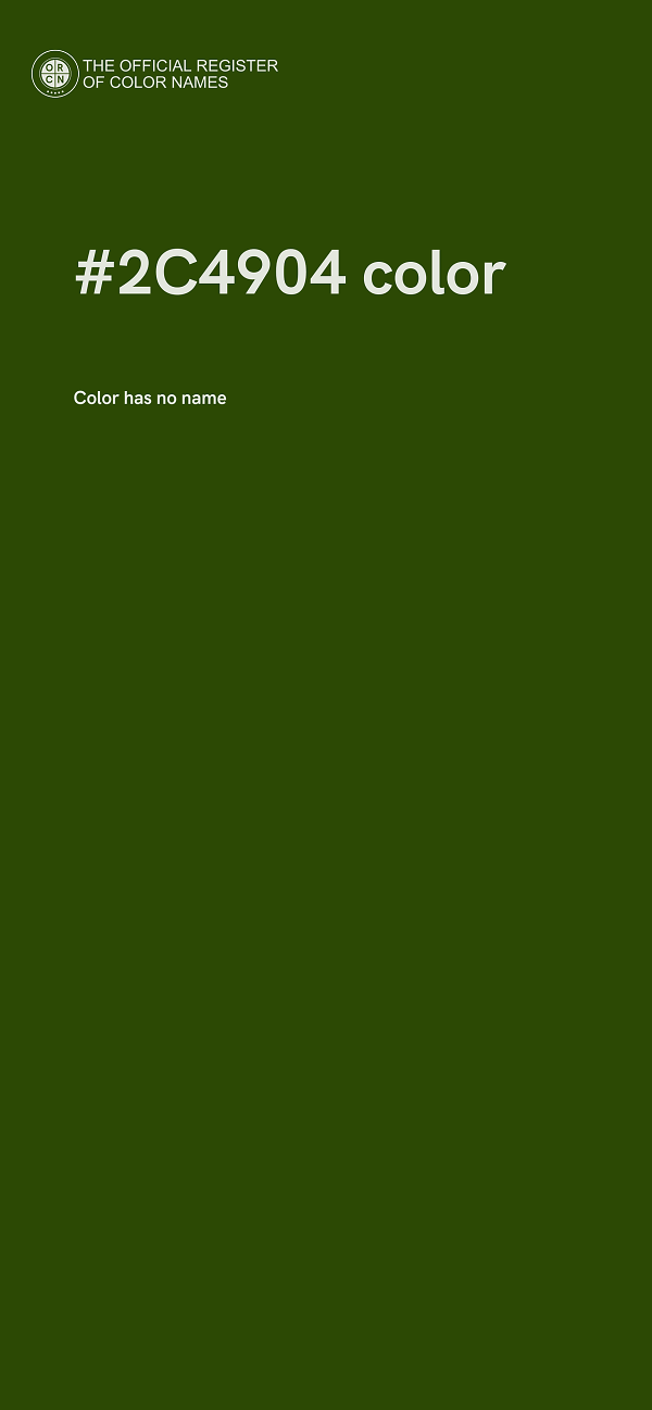 #2C4904 color image