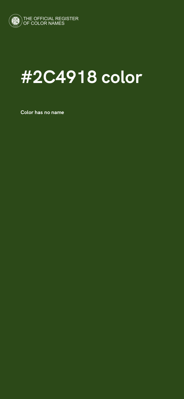 #2C4918 color image