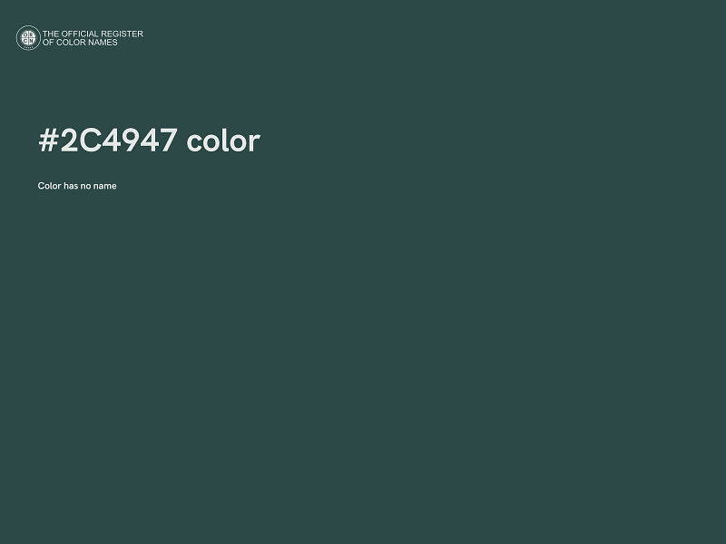 #2C4947 color image