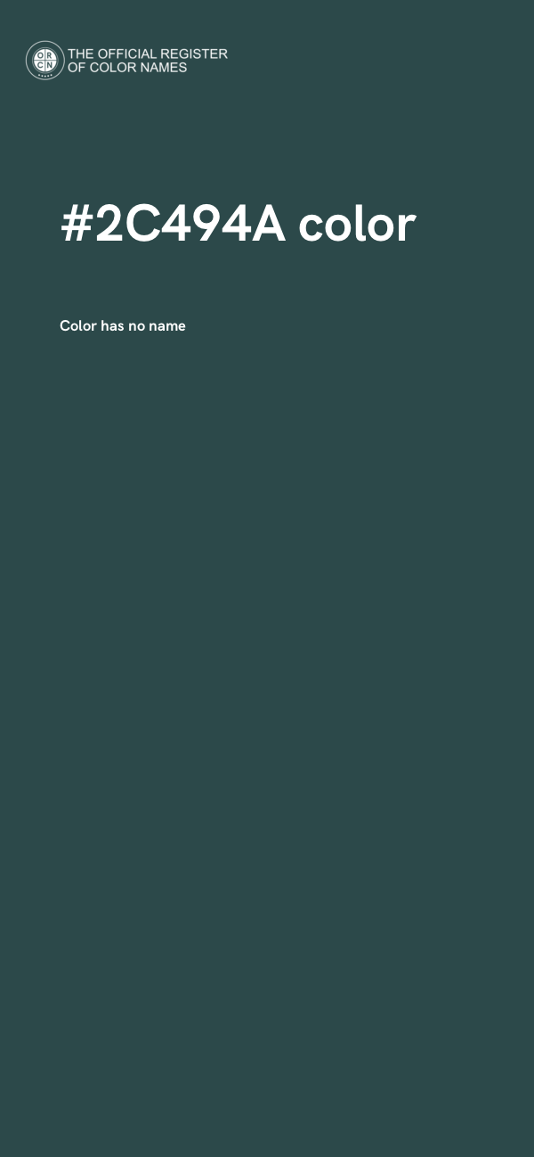 #2C494A color image