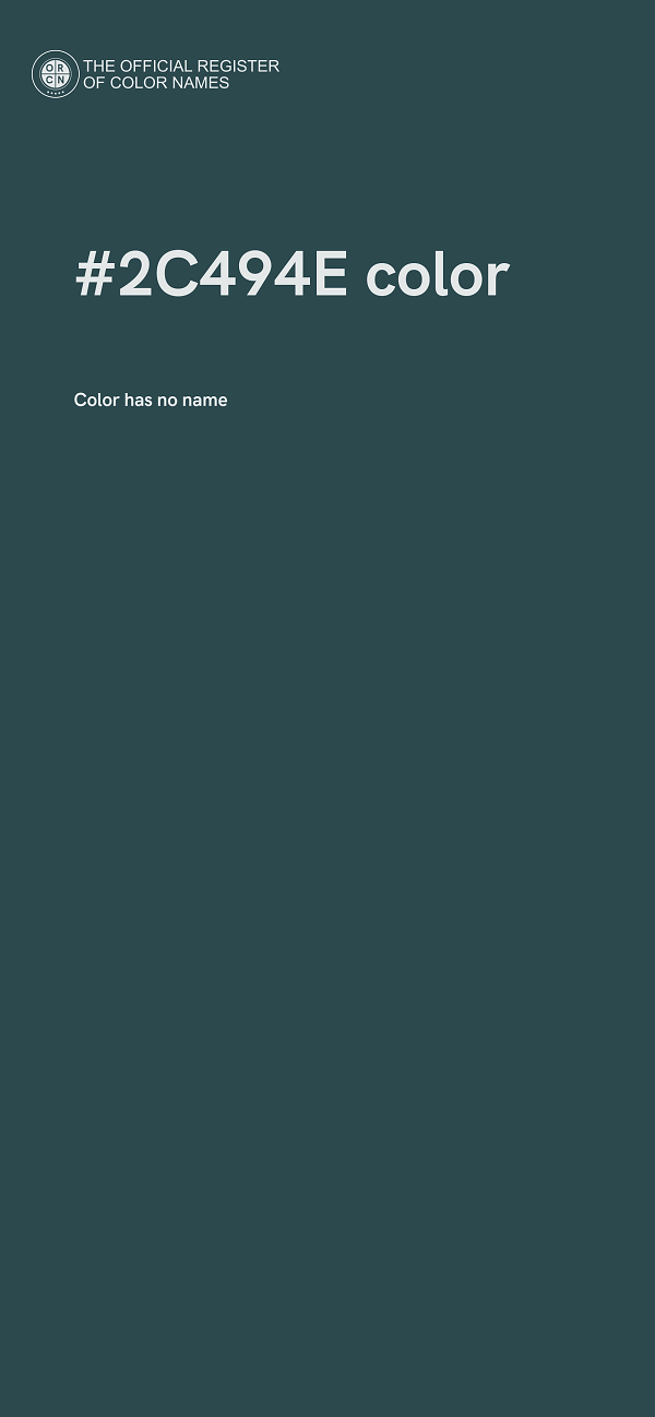 #2C494E color image