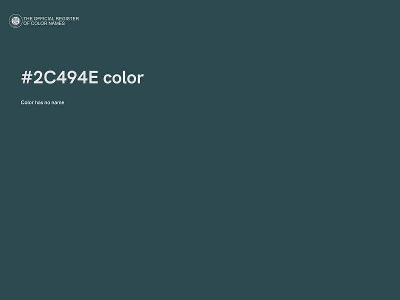 #2C494E color image