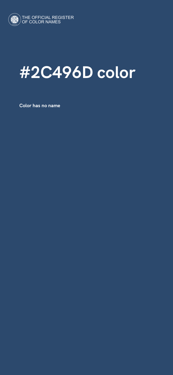#2C496D color image