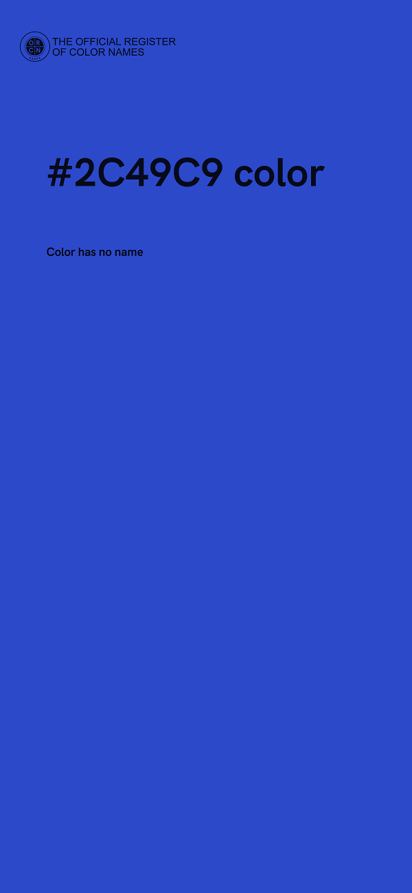 #2C49C9 color image