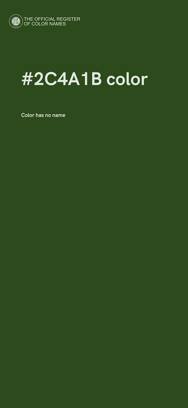 #2C4A1B color image