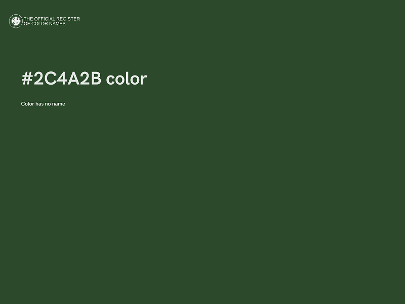 #2C4A2B color image