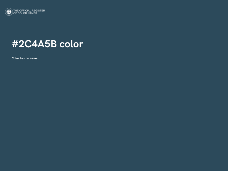 #2C4A5B color image