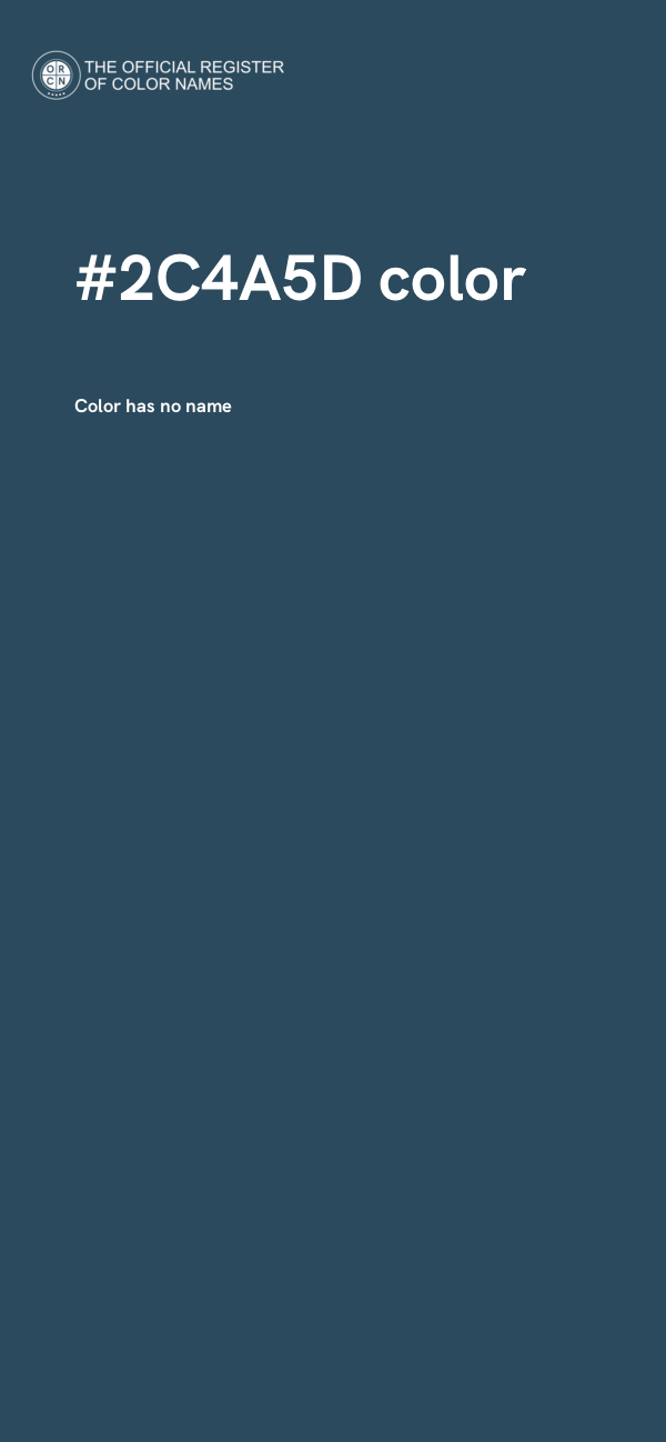 #2C4A5D color image