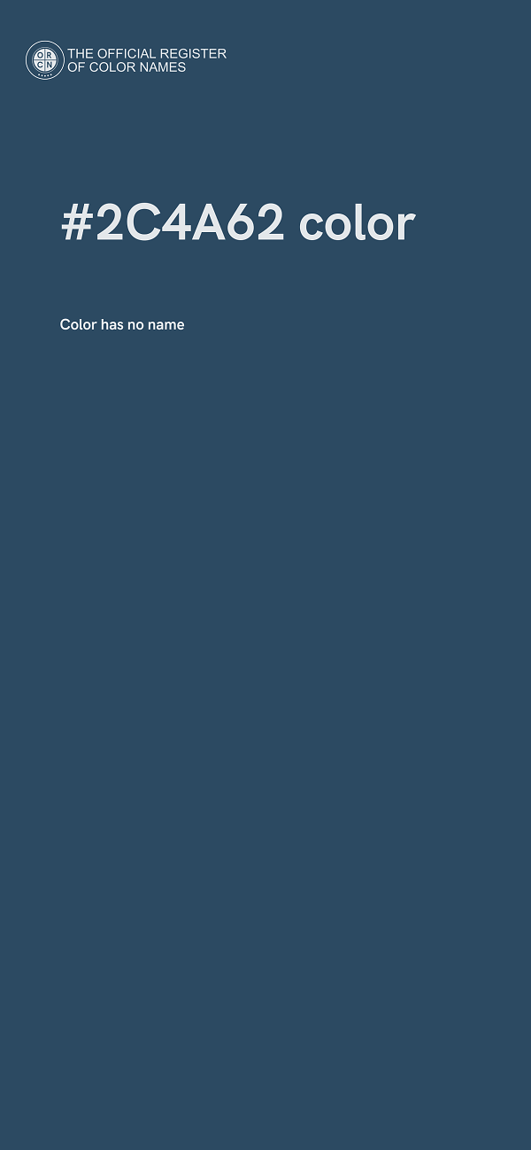 #2C4A62 color image