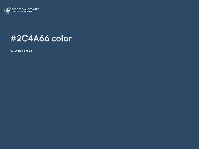 #2C4A66 color image