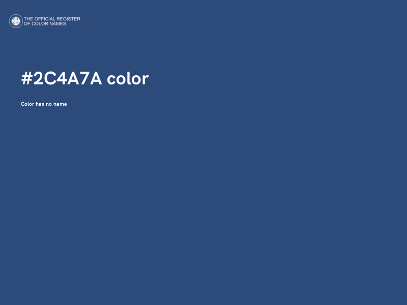 #2C4A7A color image