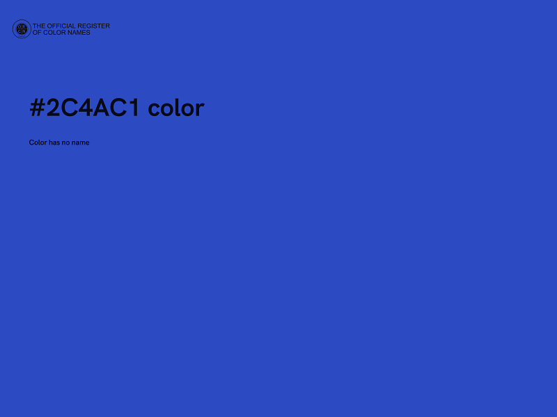 #2C4AC1 color image