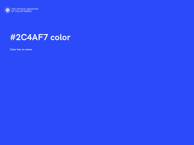#2C4AF7 color image