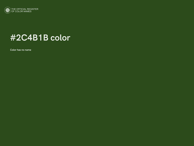 #2C4B1B color image