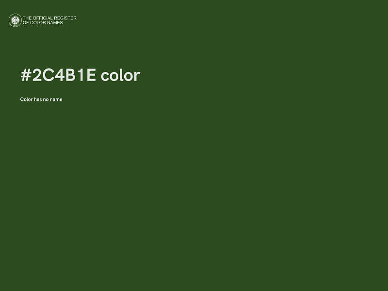 #2C4B1E color image