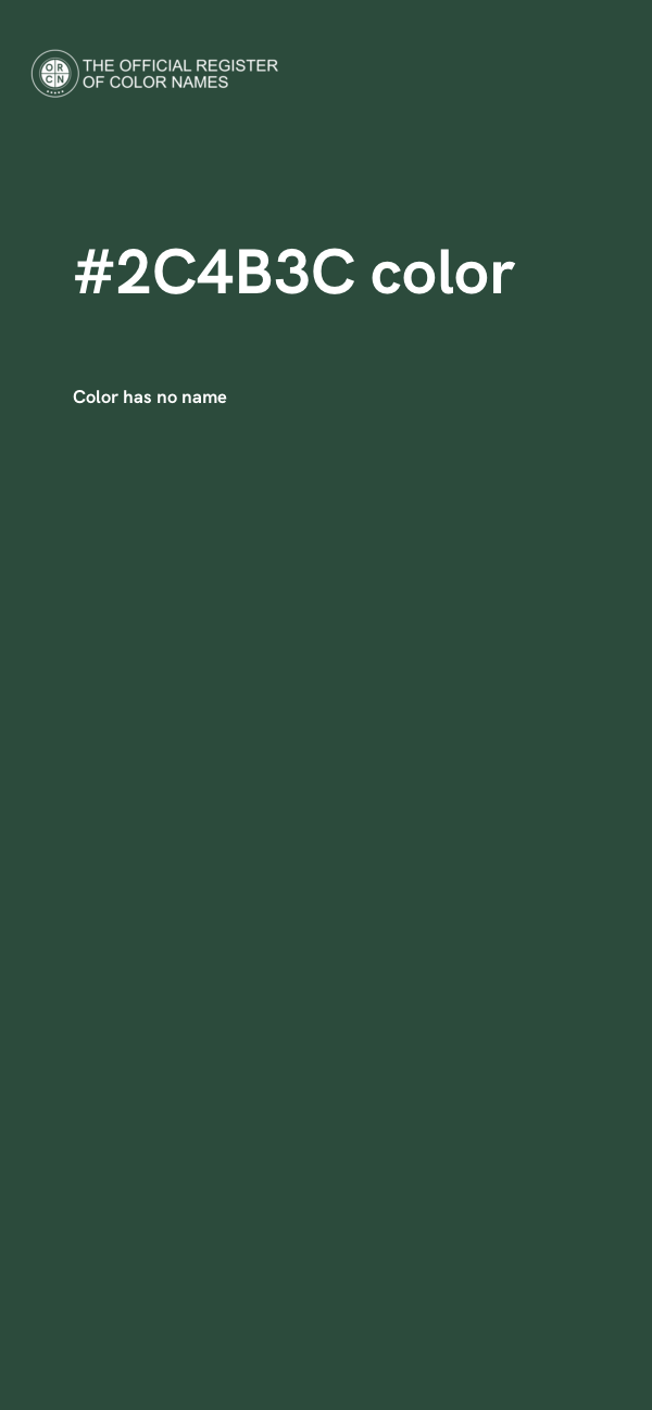 #2C4B3C color image