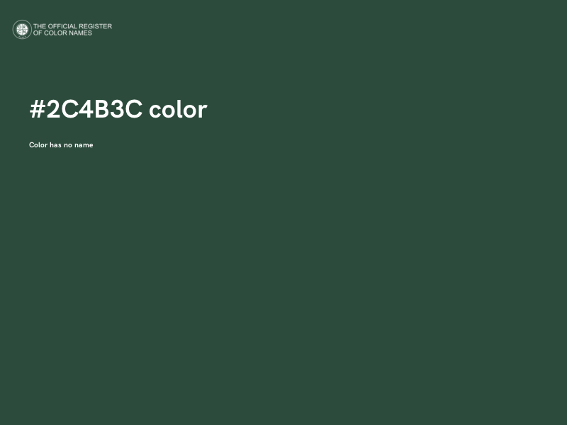 #2C4B3C color image