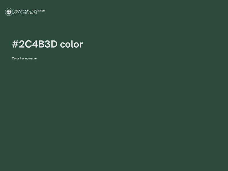 #2C4B3D color image