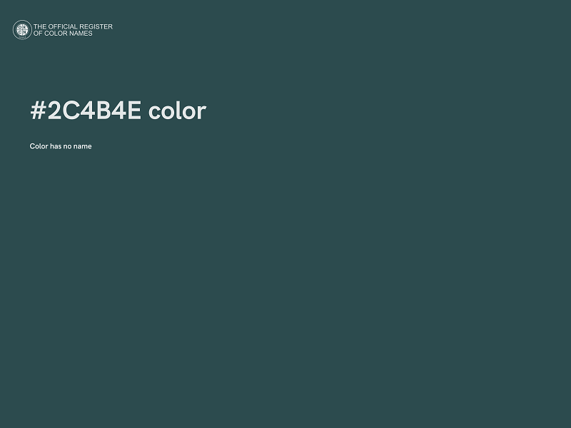 #2C4B4E color image