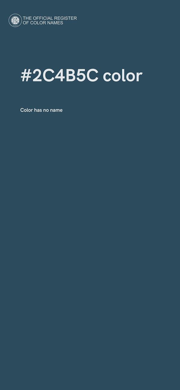 #2C4B5C color image