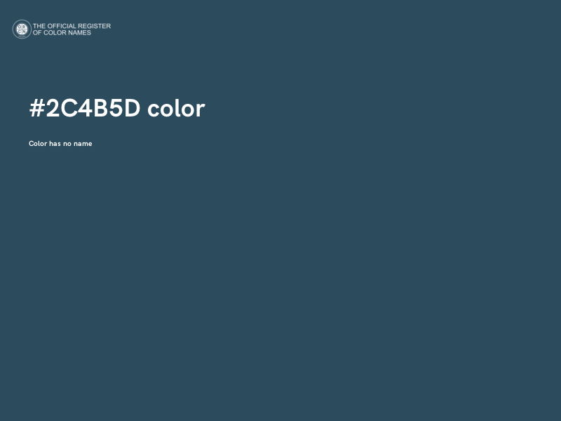 #2C4B5D color image