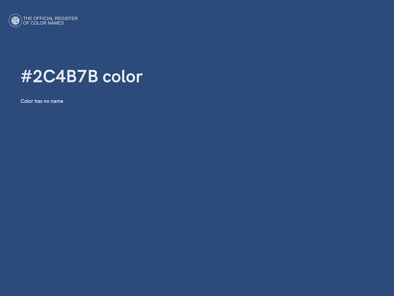 #2C4B7B color image