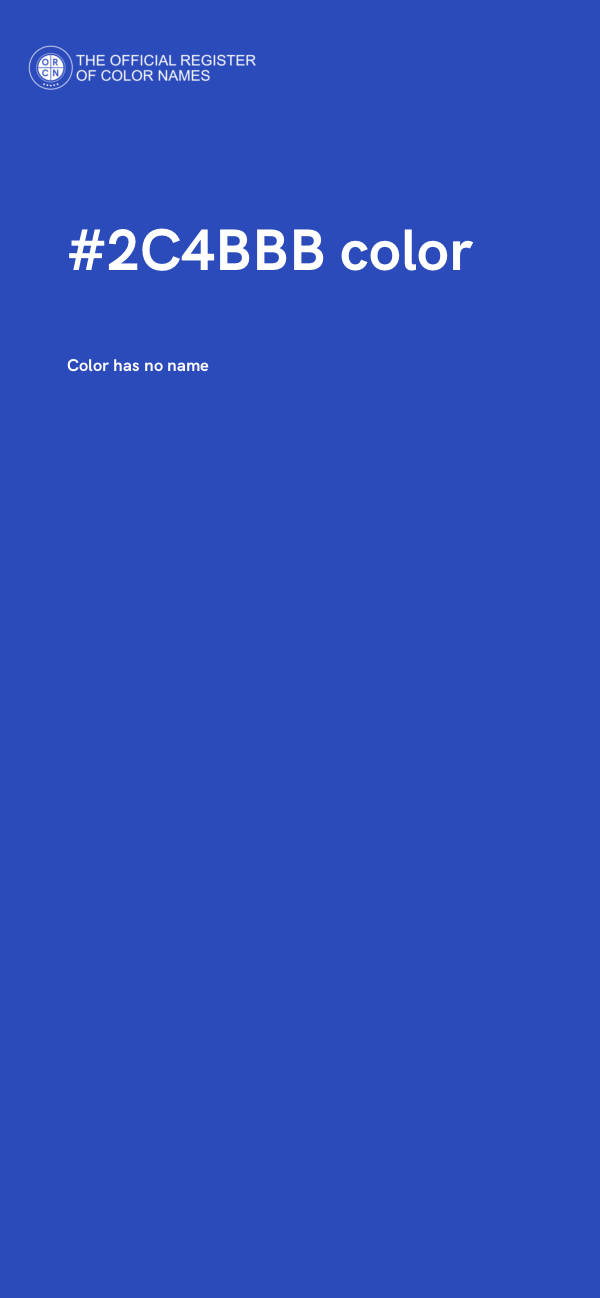 #2C4BBB color image