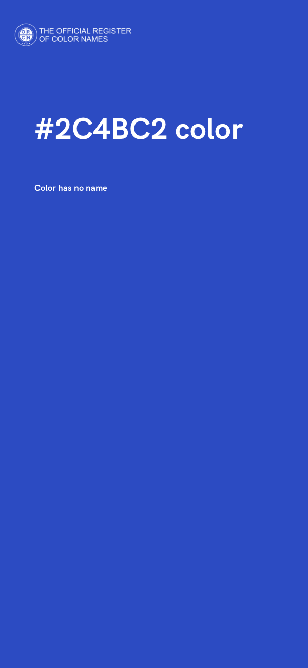 #2C4BC2 color image