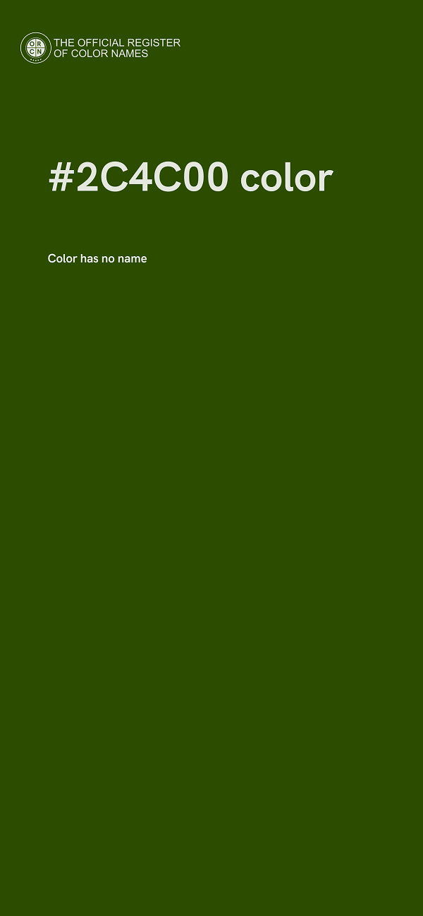 #2C4C00 color image
