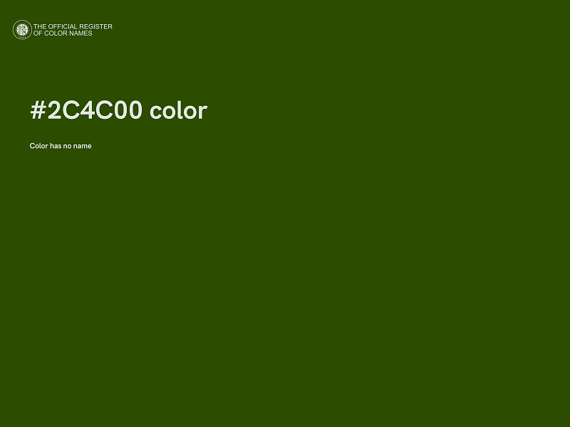 #2C4C00 color image