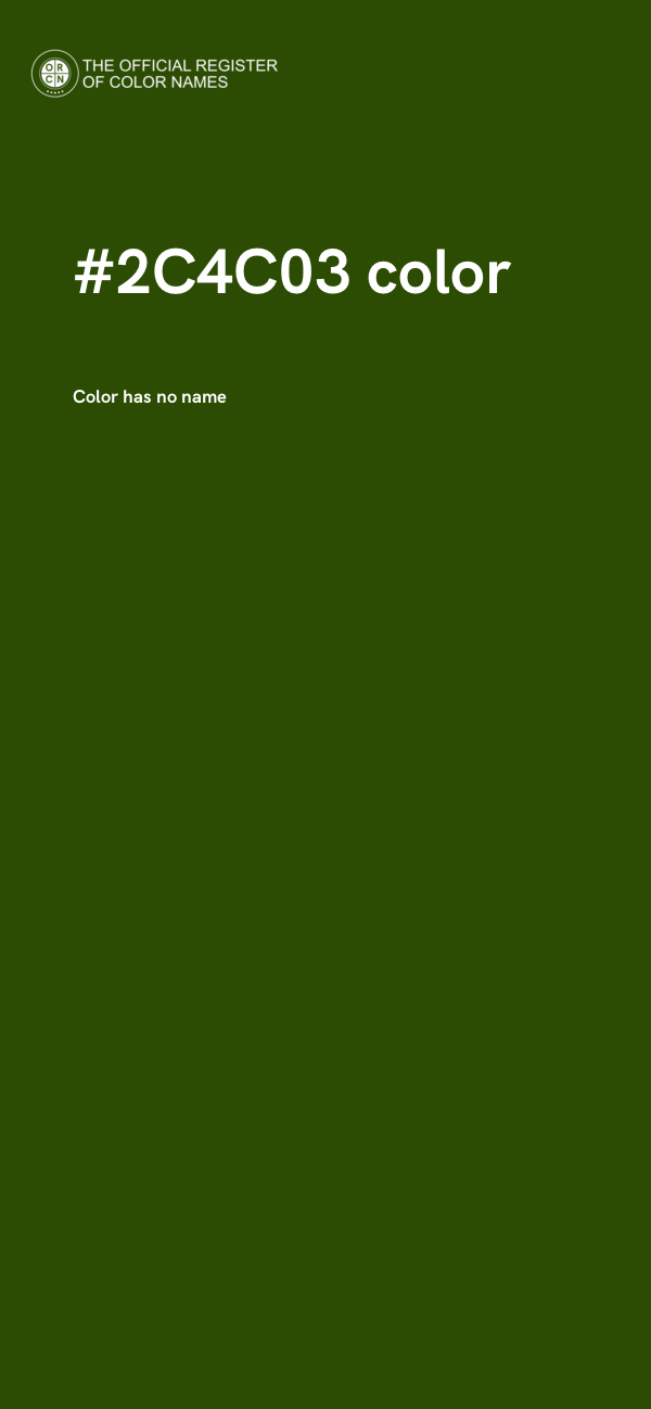 #2C4C03 color image