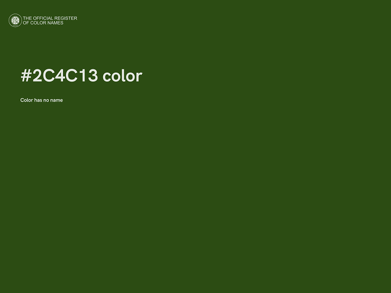 #2C4C13 color image