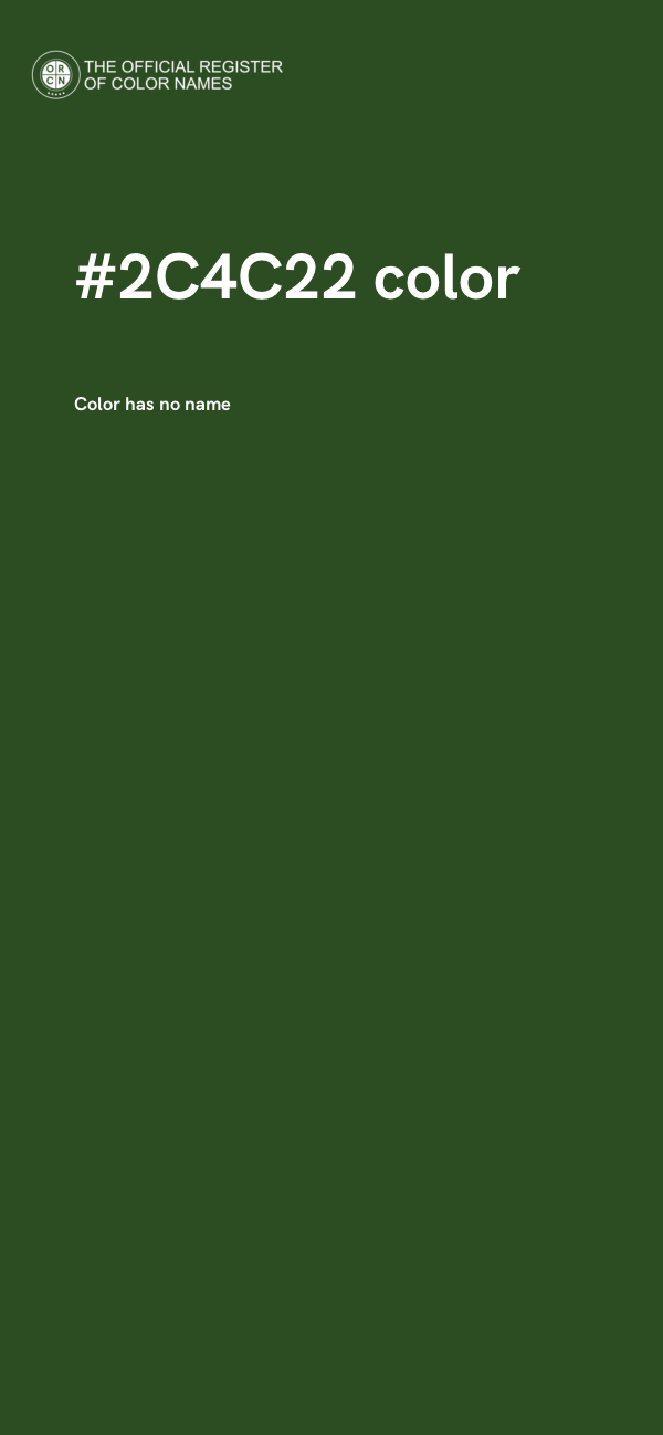 #2C4C22 color image