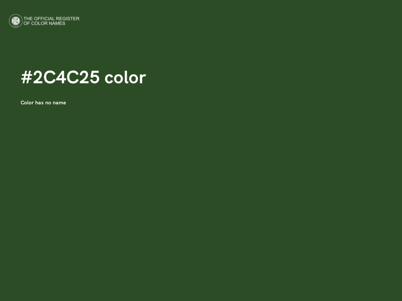 #2C4C25 color image