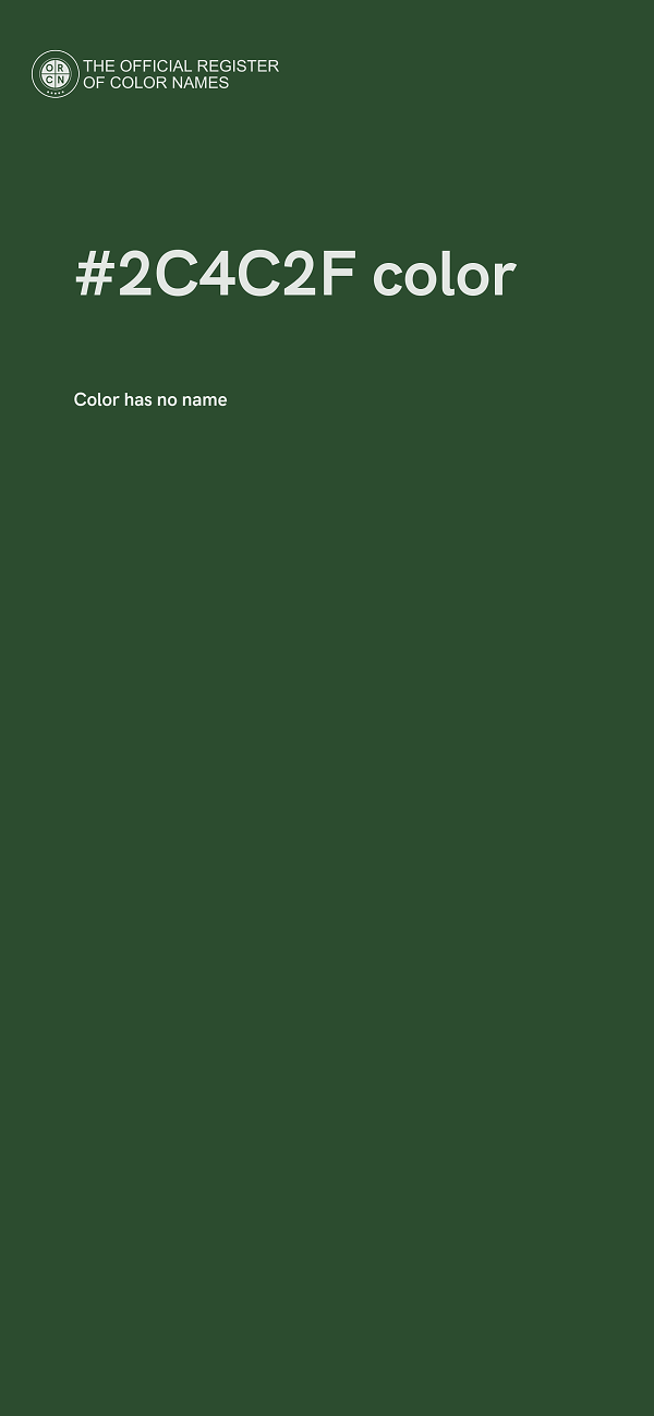 #2C4C2F color image