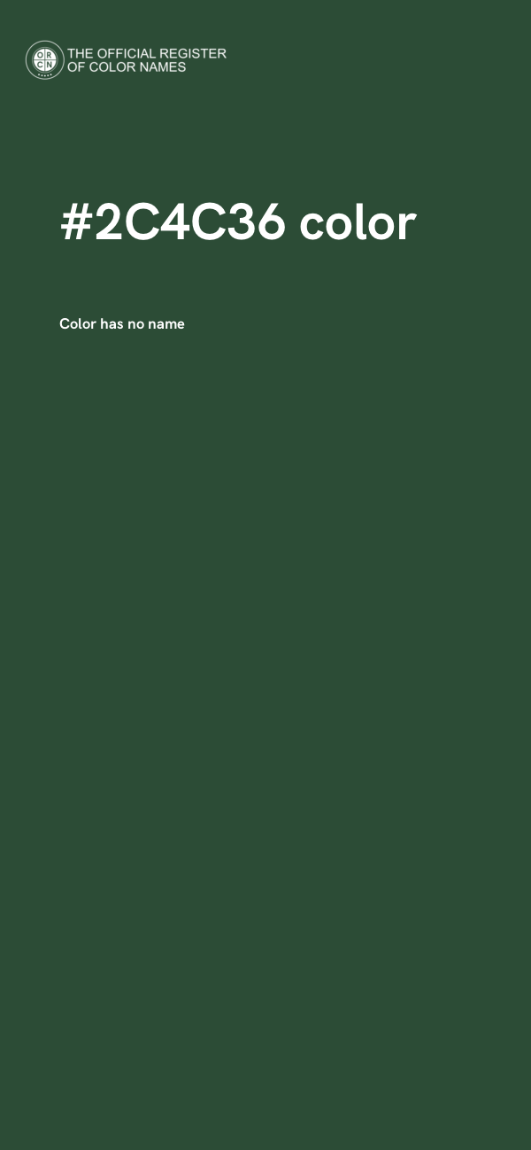 #2C4C36 color image