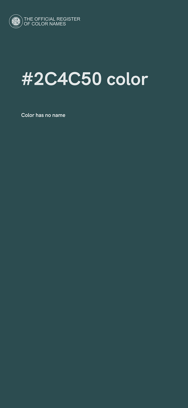 #2C4C50 color image