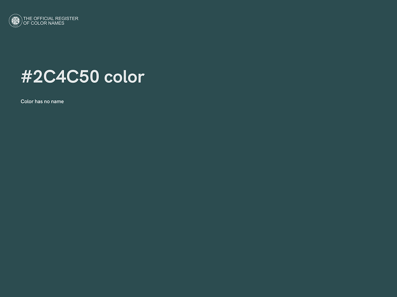 #2C4C50 color image