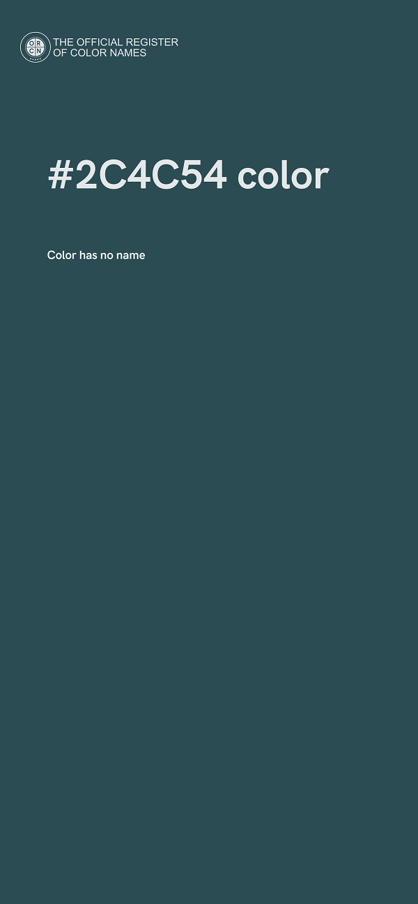 #2C4C54 color image