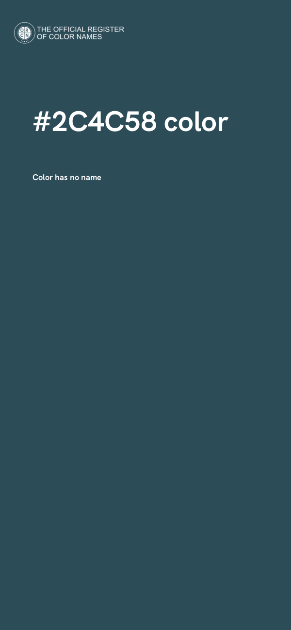 #2C4C58 color image